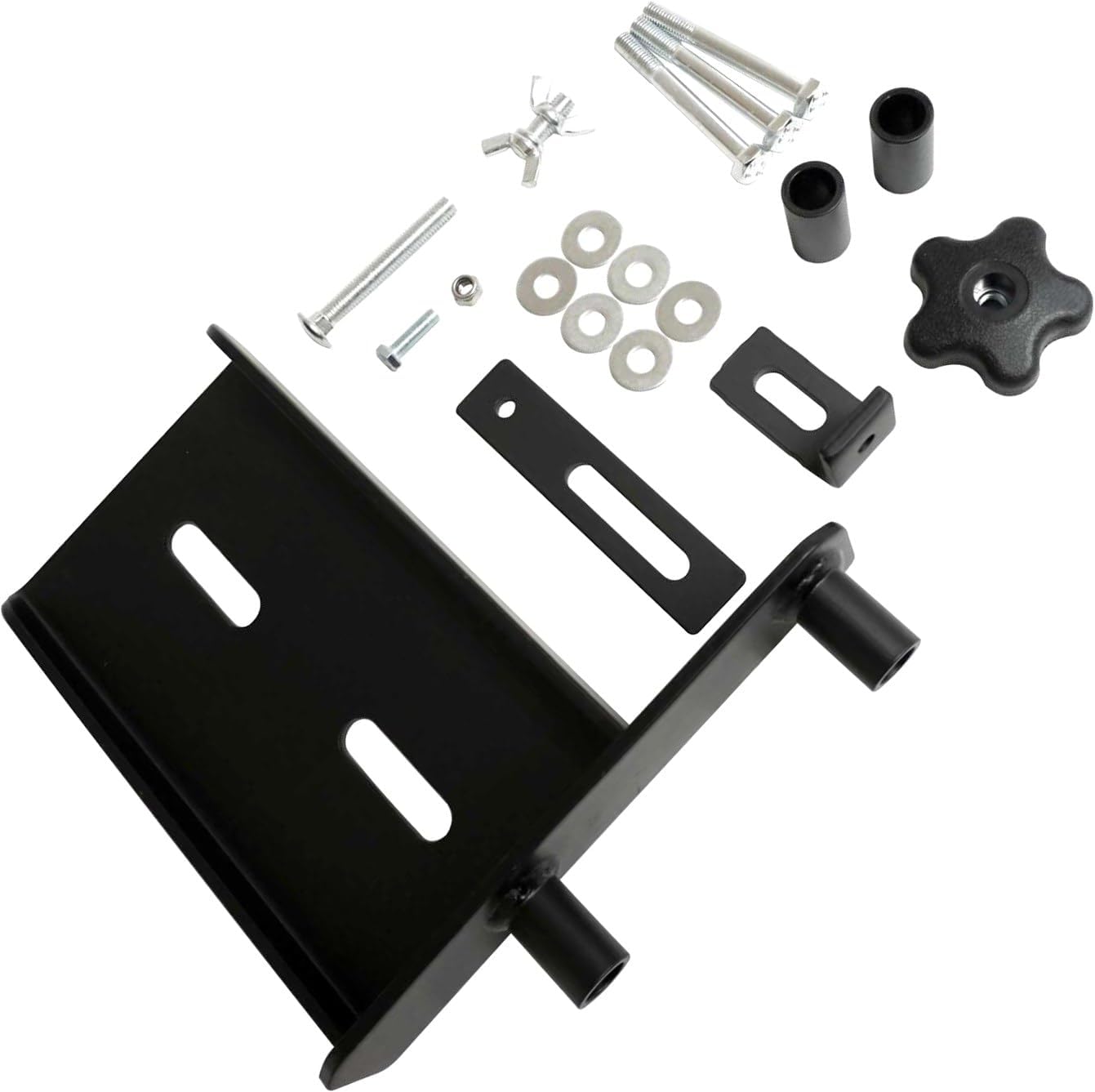 APDTY 171688 Off Road Tailgate Jack Mount; Compatible With V6 GAS Jeep Models, 2007-2011 Wrangler, 2012-2017 Wrangler 3.6L DOHC, 2018 Wrangler JK; Replaces RT26083