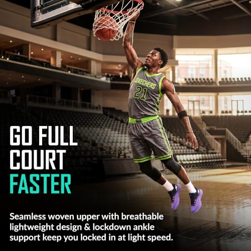 Image of Skechers Men's SKX Nexus Basketball Shoe | 5GEN Midsole Cushioning, Move Foam Insole, Breathable Mesh Upper, Torsion Stability Plate, Goodyear Rubber Outsole