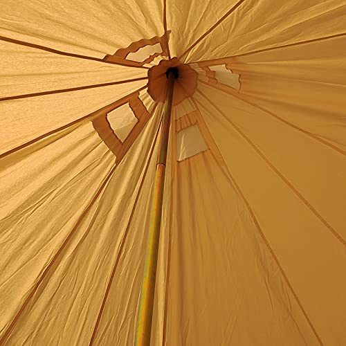 Carpa Bell de Algodón Impermeable 4m para Camping Familiar miniatura 3