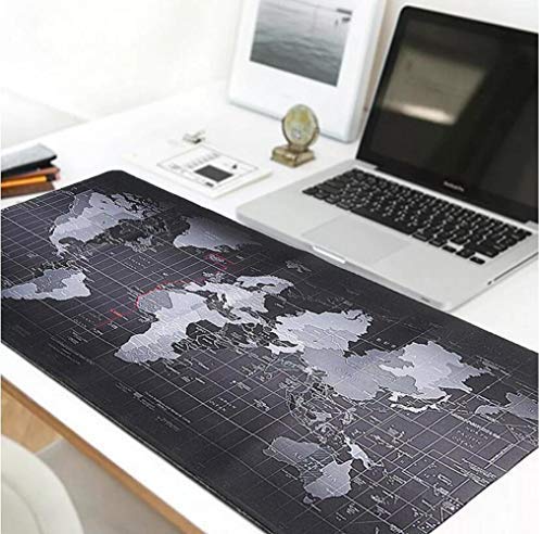 SUCAN 800x300x2mm Grande Taille Carte De Monde Tapis De Souris Pour Ordinateur Portable Cover