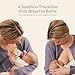 Lansinoh Anti-Colic Baby Bottles for Breastfeeding Babies, 5 Ounces, 3 Count, Includes 3 Slow Flow Nipples, Size S