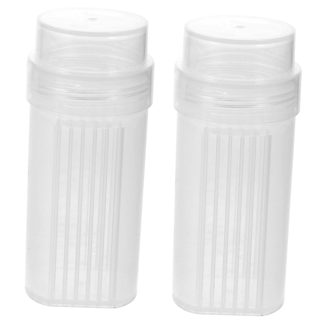 CIYODO 2pcs Highly Transparent Dyeing Vat Test Tube Holder Rack Lip Gloss Tubes Luminol Slides Staining Holder Test Tube Rack Tinted Lip Balm Poster Tube with Strap - White Plastic