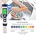 Pool Salt Tester & PH Meter, Hofun Digital Salinity Meter and PH Tester for Aquarium and Pool Saltwater Water, 5 in 1 Salinity PH Temp EC and TDS Meter, Aquarium Swimming Pool Hot Tub, High Accuracy