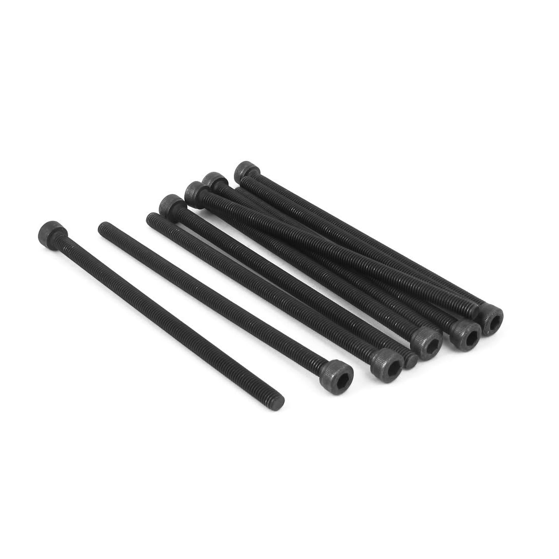 Unifizz M5x100mm Hex Socket Head Cap Screws Bolts Full Thread 12.9 Grade Alloy Steel Black Oxide Finish Allen Socket Drive Machine Screws 10Pcs — image 1