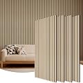 TONOR Wood Wall Panels for Interior Wall Decor, 4 Pack 47.2" x 23.6"(31ft²) Wood Slat Acoustic Panels, Soundproof Wall Panels for Noise Cancelling and Decoration, Living Room, Bedroom, Office, Oak