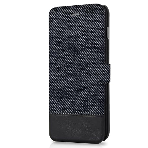ITSKINS Angel Etui Folio pour Wiko Lenny Motif Jeans Brut