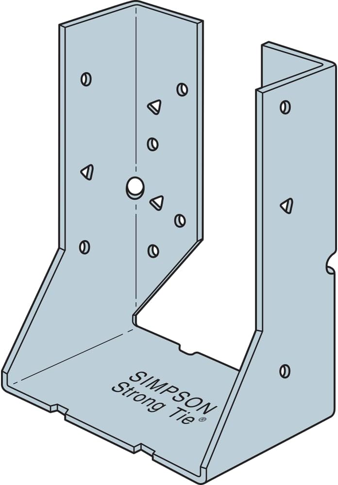 Simpson Strong-Tie HUC46 HUC Galvanized Face-Mount Concealed-Flange Joist Hanger for 4x6 (Pack of 25)