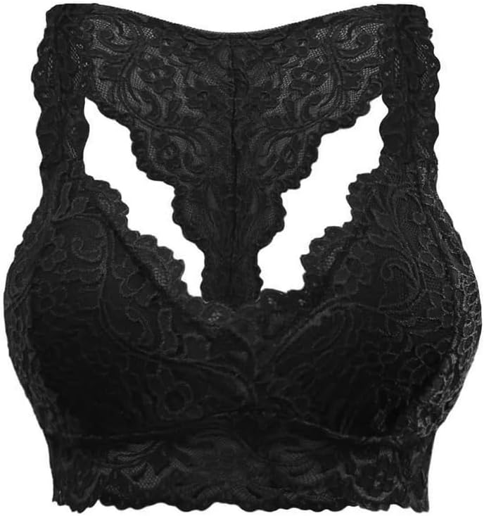 [エイチディーティーシーエスエム] 無軌道下着女性の美しいバックブラジャーなしアンダーワイヤーレースの下着小さなブラジャーギャザーブ