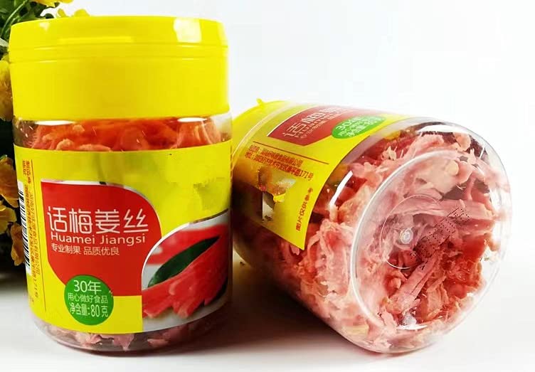 Shredded Ginger Snacks Salty, Spicy, with Preserved Plum Flavor 160 gram/ 5.64oz