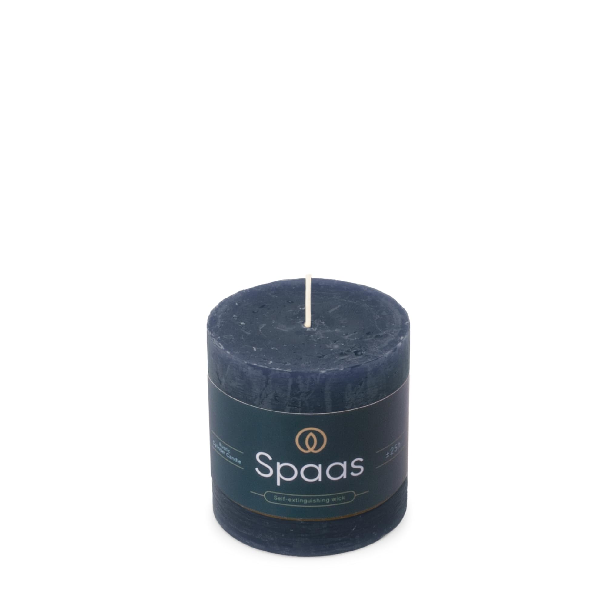Spaas Rustic Pillar Candle 70/70 mm 25h, Dark Blue