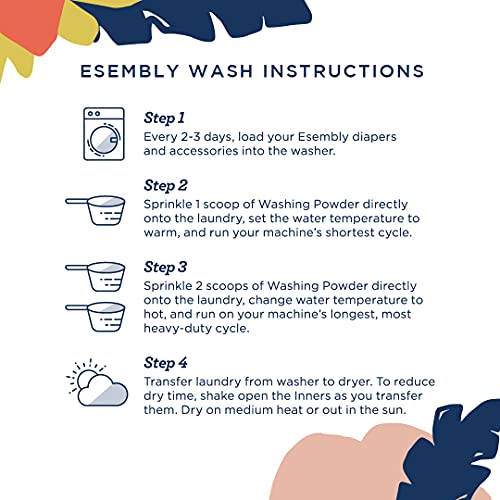 image for Esembly Cloth Diaper Try-It Kit, Starter Set of Organic, Reusable Diap