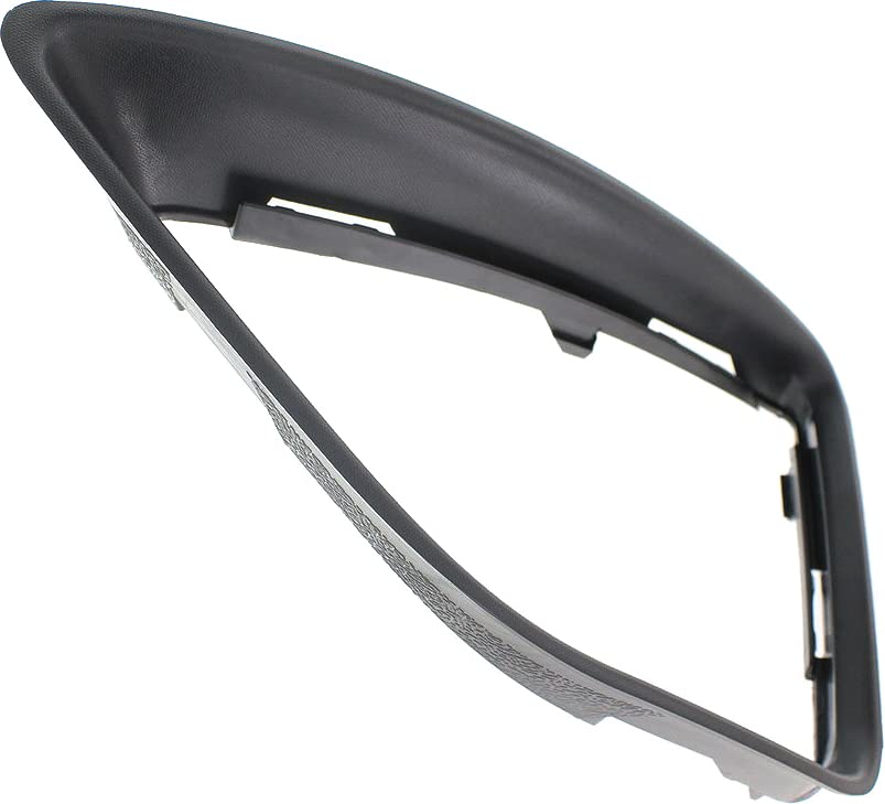 Evan Fischer Front Left Side Fog Light Trim Compatible with 2010-2012 Ford Fusion Textured Black FO1038121