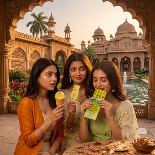 Image of XOKATOZ Exotic Premium Couverture Belgian Chocolate - 1 Kesar Pista Flavoured White Chocolate Bars - Gift Set - Pack of 1, 75g (75g x 1)