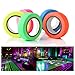 AOND 10 Pack(Total 164 Feet) UV Blacklight Reactive Tape Neon Colored Fluorescent Tape Neon Gaffer Cloth Tape for Kids Birthday, Glow Party, Home Decoration, Stages, Art, Label or DIY