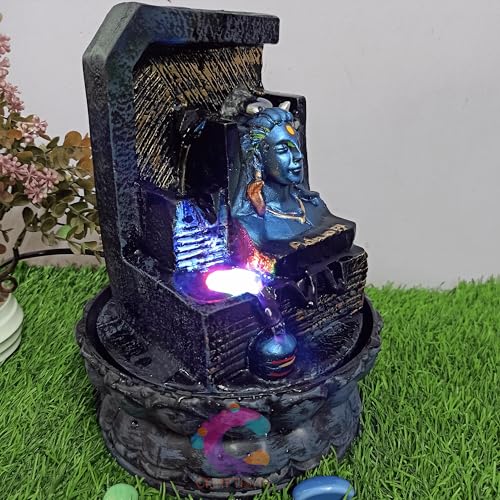 Image of Decorative Water Fountain for Home Decor, Office, Indoor & Outdoor, Garden, Puja Room, Vaastu, Reception, Spa, Gifting. (Adiyogi UR - 046)