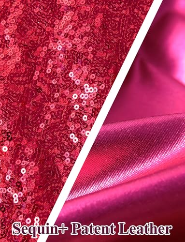 Image of Happy Cherry Girls Shiny Sequin Latin Dance Shorts Set 3 Pcs for Disco Hip Hop Jazz Cha Cha Dance 3-12Y