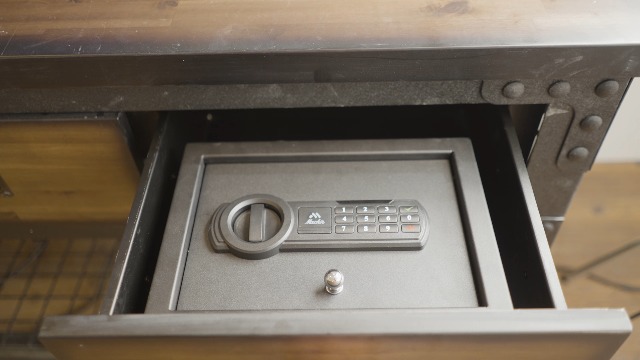 Machir Digital Keypad Steel Safe - Quick Access Electronic Drawer For Home & Office Security