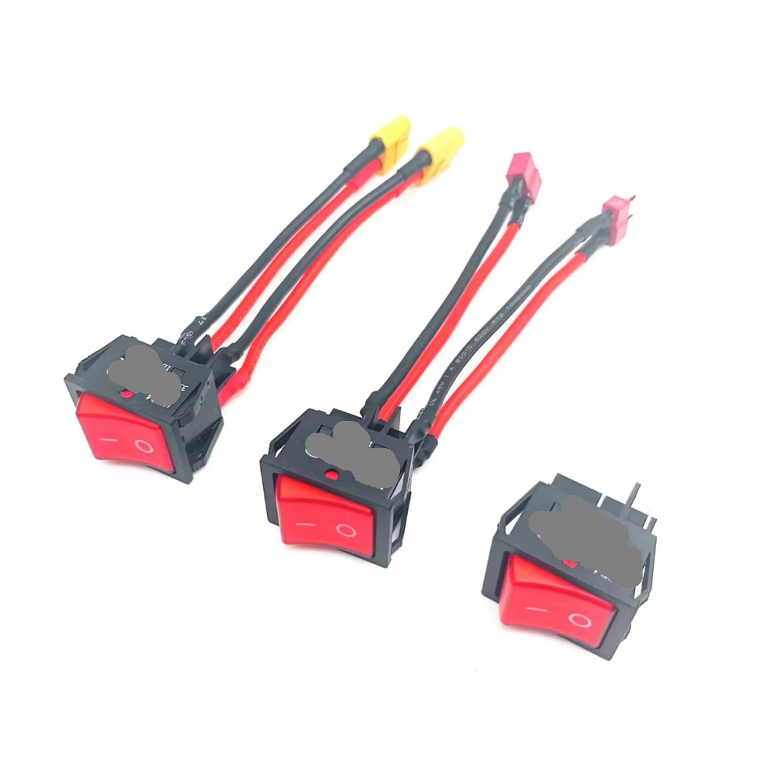Controlador Rc Para 30A 12V 24V 550 775 Motor Escobillado Interruptor Principal Batería Encendido Apagado Alta Corriente Enchufe XT60 T Cable Reparación Remolcadores Barcos Cebo(With XT60 Plug)