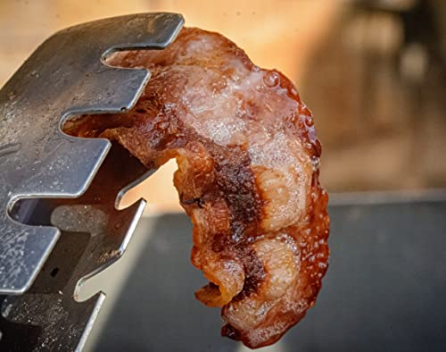 FOOD-UNITED BACON FRÜHSTÜCKS-SPECK 1kg Bacon-Speck-Streifen von gegartem Schweine-Bauch-Speck für BLT-Sandwich Frühstück Spiegelei Rührei Burger Toppings Tapas und auch fürs Grillen Barbecue (1000g)