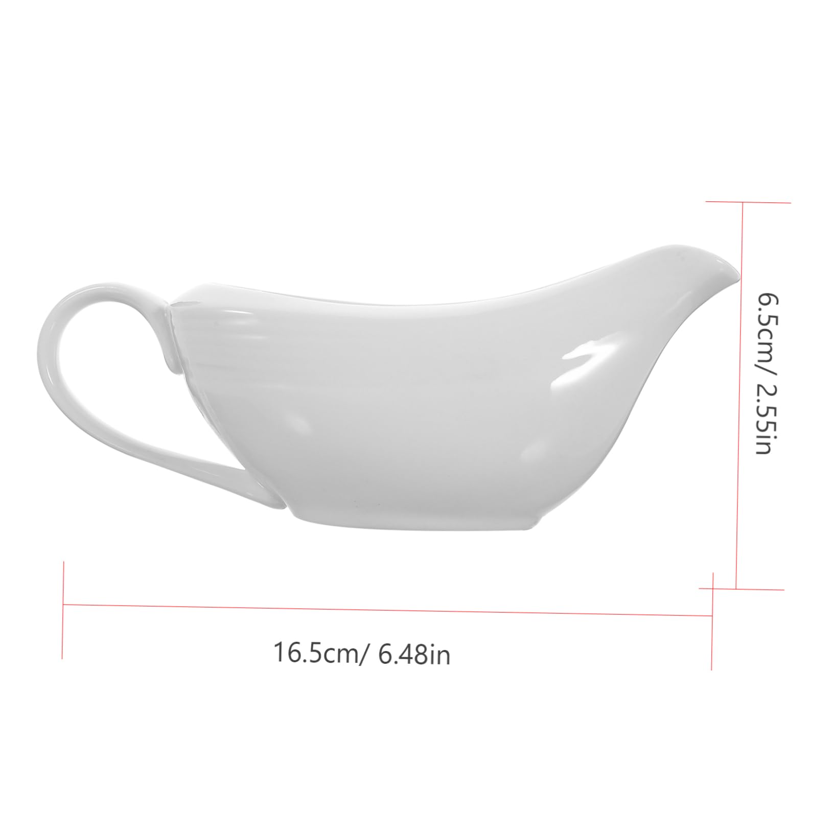 Unomor 1pc Juice Bucket Sauce Dispenser Condiment Containers Gravy Boat & Saucer Sauce Pot Steak Sauce Pitcher Porcelain Gravy Boat Coffee Creamer Pitcher Mini Sauce Boat White Ceramics