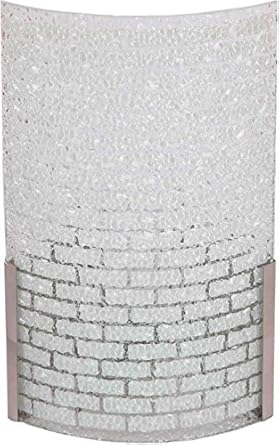 Roshni Lights Glass Steel Wall Light For Home, Living Room, Stairs, Lobby