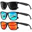(3 Pack) Black Stripes Frame | Black/Ice Blue/Red (3 Pack) Black Stripes Frame | Black/Ice Blue/Red
