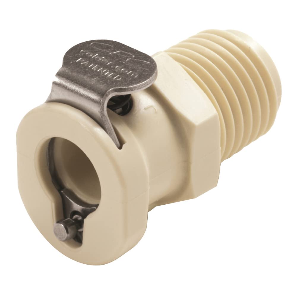 Neolab 2-0853 Couplage Rapide en Polypropylène, Partie de Couplage Femelle, avec Fil Externe, Barrière, 1/8 "Npt, Sans Tuyolive, Beige Beige