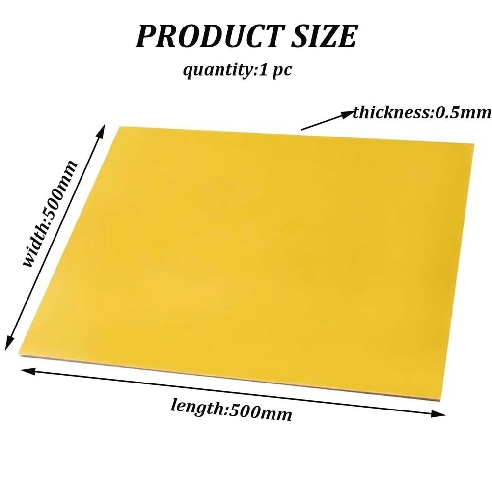 1Pc 3240 Panneau Époxy 500Mm X 500Mm Épaisseur 0.3Mm-2Mm Panneau Isolant pour Projets D'ingénierie De DIY De Maintenance Électronique Et Électrique,0.5mm