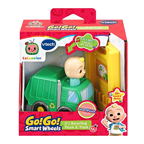 Vtech Cocomelon Go! Go! Smart Wheels Jj’s Recycling Truck And Track #TOP6
