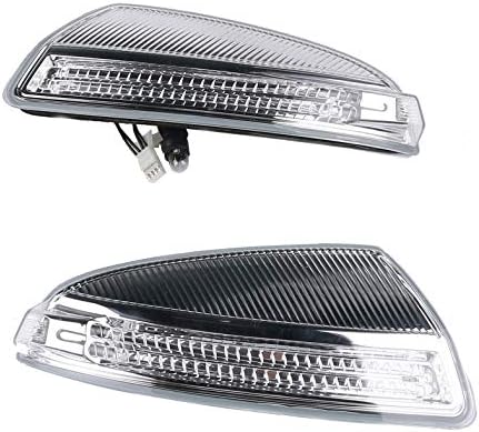 CNUPSMDoor Mirror Turn Signal Lamp Light 1649061300 1649061400 1 Pair Compatible With Mercedes ML350 GL320 W164 2008 2009 2010 2011 2012 2013 2014