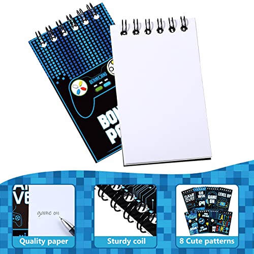 Containlol 24 Pcs Gaming Mini Notepads, Video Game Birthday Party Favors Supplies Gaming Party Notebooks Gamer Prize Gifts Teacher Classroom Supplies Mini Notepad Pack for Girl Boy Video Game Birthday - Image 4