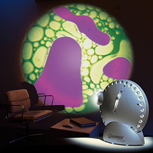 Projection 4m Projecteur Lumières MATHMOS Space - Effet Lave 4m Disque Huile Violet/bleu Ice Candle