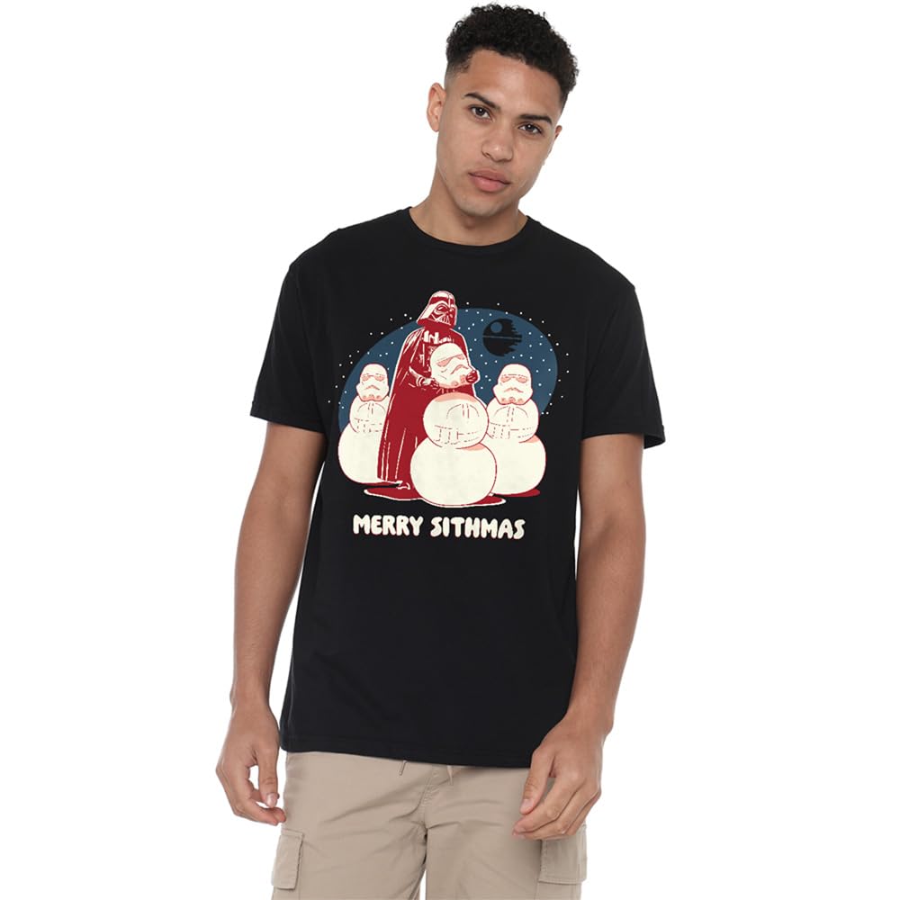 Star Wars Men's Darth Vader Merry Sithmas Christmas T-Sh - Black - XXL
