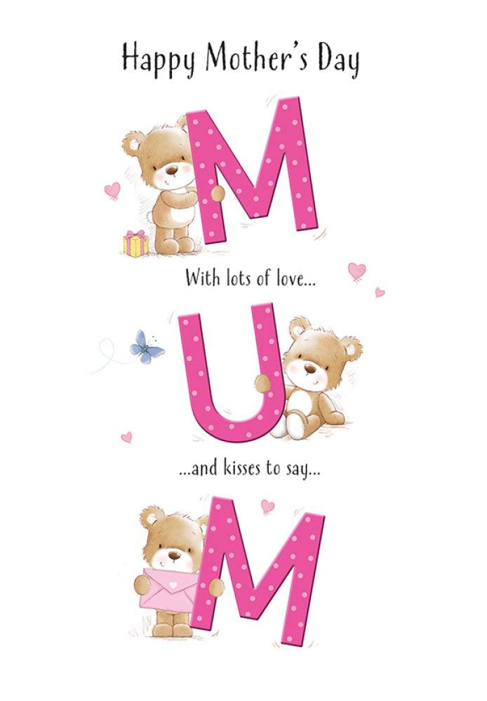 Piccadilly Greetings Cute Mother's Day Card Mum - 9 x 6 inches