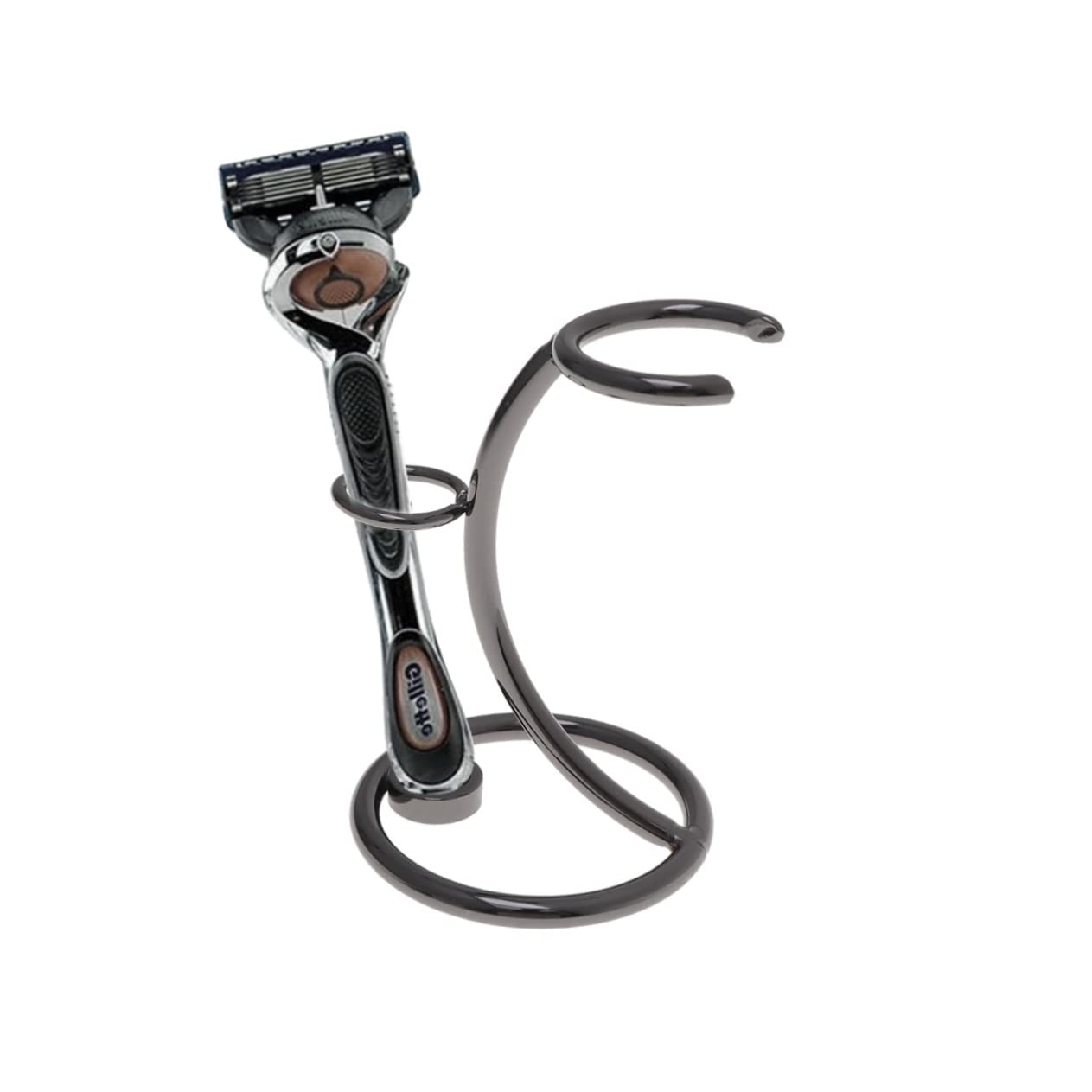 Didiseaon Razor Storage Rack Beard Comb for Black Men Shaving Brush Stand Razor Holder for Men