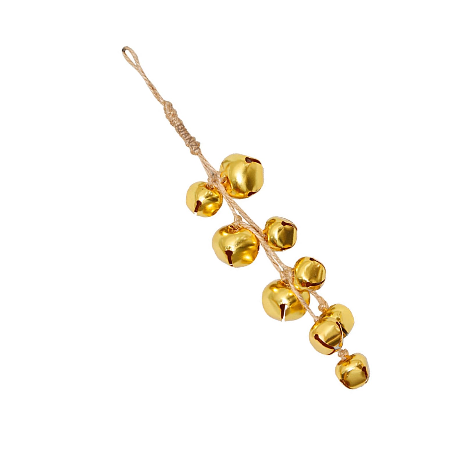 Tsophreniq Rural Metal Suspended Meet Toll Christmas Decoration Highlighting Rope Inside Celebratory Deck Musical Traditional Bells for Celebratory Mood