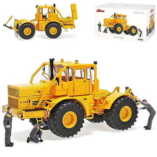 Kirovets K 700 A Traktor Gelb mit Figuren 1962-1975 1/32 Schuco Modell Auto...