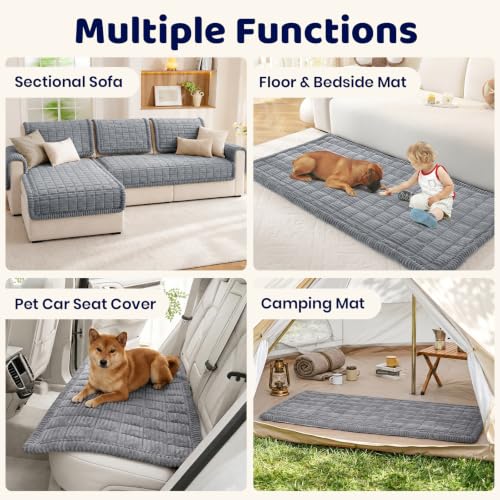 Royhom Couch Cover for Dogs, Non Slip Fuzzy Pet Sofa Covers Washable - image 3
