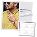 DEARMAMY 100pcs Plastic Shirt Collar Stays Flexible Collar Support for Dress Shirts Durable Transparent Pvc Inserts for Men and Women Easy to Use