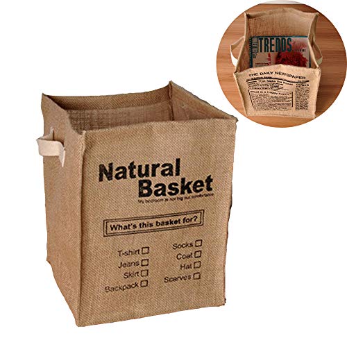 Schneespitze Panier de Rangement Pliable,Boîtes de Rangement Coton Lin Panier de Rangement Pliable Organisateur De Placard Pliable Organisateur De Placard