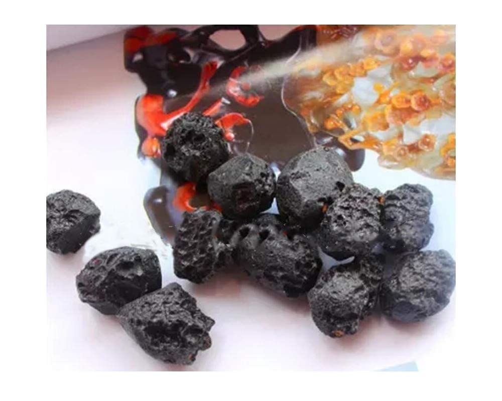 Natural Glass Meteorite Raw Stones Rough Crystals for Tumbling, Polishing, Meditation, Reiki Crystal Healing & Home Office Decoration (Glass Meteorite 1Pcs)