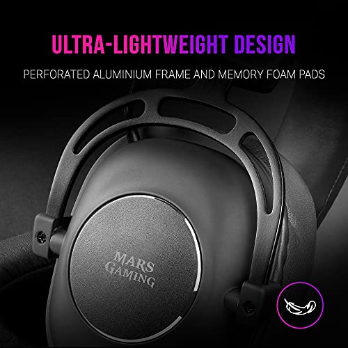 MH6, Cuffie Al Neodimio, Microfono Rimovibile, Scheda Esterna 7.1, Nero - Cuffia gaming - Immagine 2