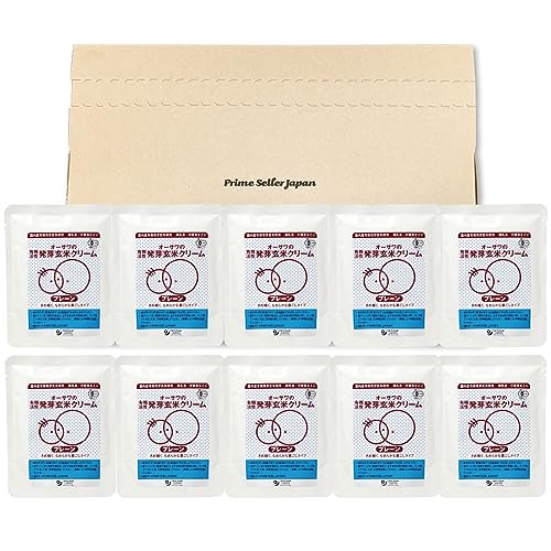 オーサワジャパン オーサワの有機発芽玄米クリーム (プレーン) 100g ×10個セット PSJBOX 養生食 離乳食 介護食 回復食 国産 有機玄米