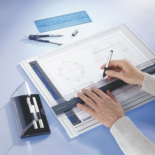 STAEDTLER Table à dessin Blanc bureau de dessin technique et d'architecture