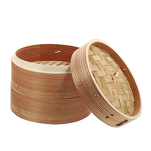 HOLIDYOYO de alimentos de madera accesorios cocinita vaporetas clothes steamer cesta vaporera vaporeras múltiple cesta de vapor vaporera de cocina cestas de vapor de cocina paño