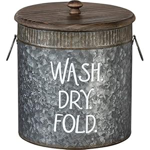 Bin set deluxe laundry service  urban country home decor