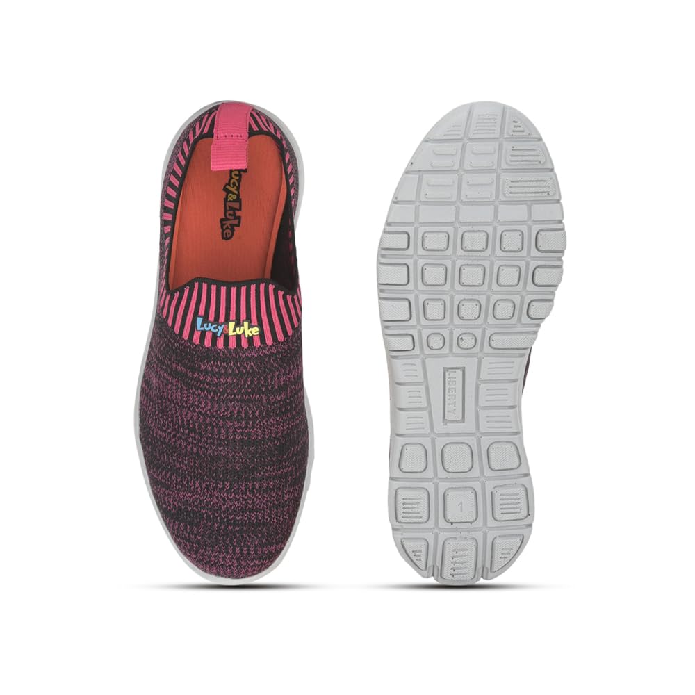 Liberty Lucy & Luke 2123-22 Black Casual Non Lacing Walking Shoes for Kids - 10C 2