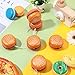 Liliful 100 Pcs Hamburger Bulk Yo Yo Toys Plastic Burger Party Favors for Kids Adults String Toys for Student Training Party Game Gifts Goody Bag Favors Classroom