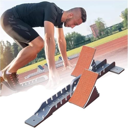 Bloques de arranque multifuncionales con 4 ángulos para entrenamiento de pista