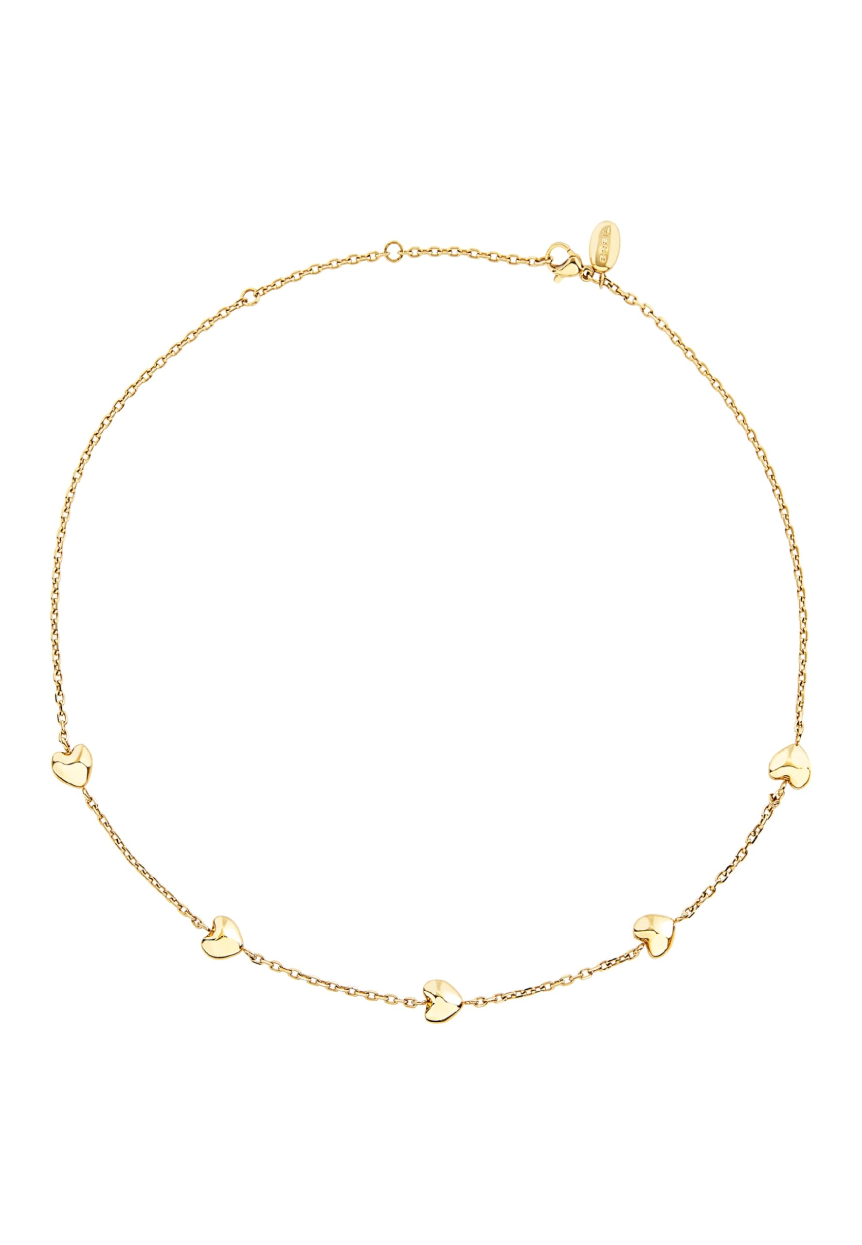 Breil, Collezione Kilos of Love, Collana Donna, Girocollo Donna in Acciaio, Sottile Catenina con Cuoricini Personalizzati, Lunghezza Regolabile fino a 45 cm, Idee Regalo Donna